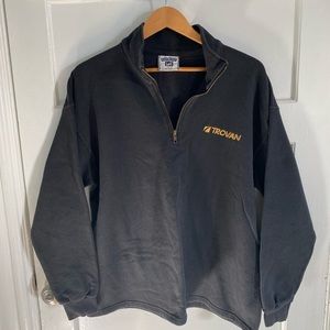 Authentic Lee Brand Quarter-Zip Sweater (Black)